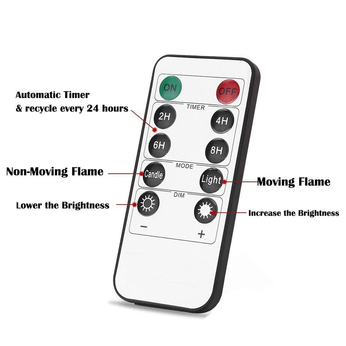 CVHOMEDECO. Flameless Candles Electronic Rechargeable Battery Extra Bright Ivory Dripping Real Wax Pillars LED Flickering Pillar Candle with 10 Key Remote Control, Set of 3