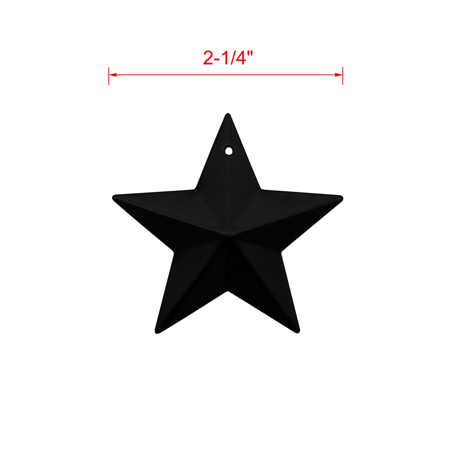 CVHOMEDECO. Country Rustic Primitive Vintage Gifts Black Small Metal Barn Star Wall/Door Decor, 2.25 Inch, Set of 12.